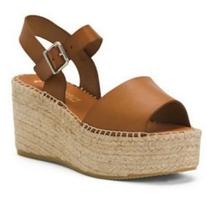 Paseart Sandals Tan Platform Espardrilles Leather